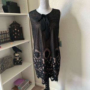 CeCe brand black lace dress size 10